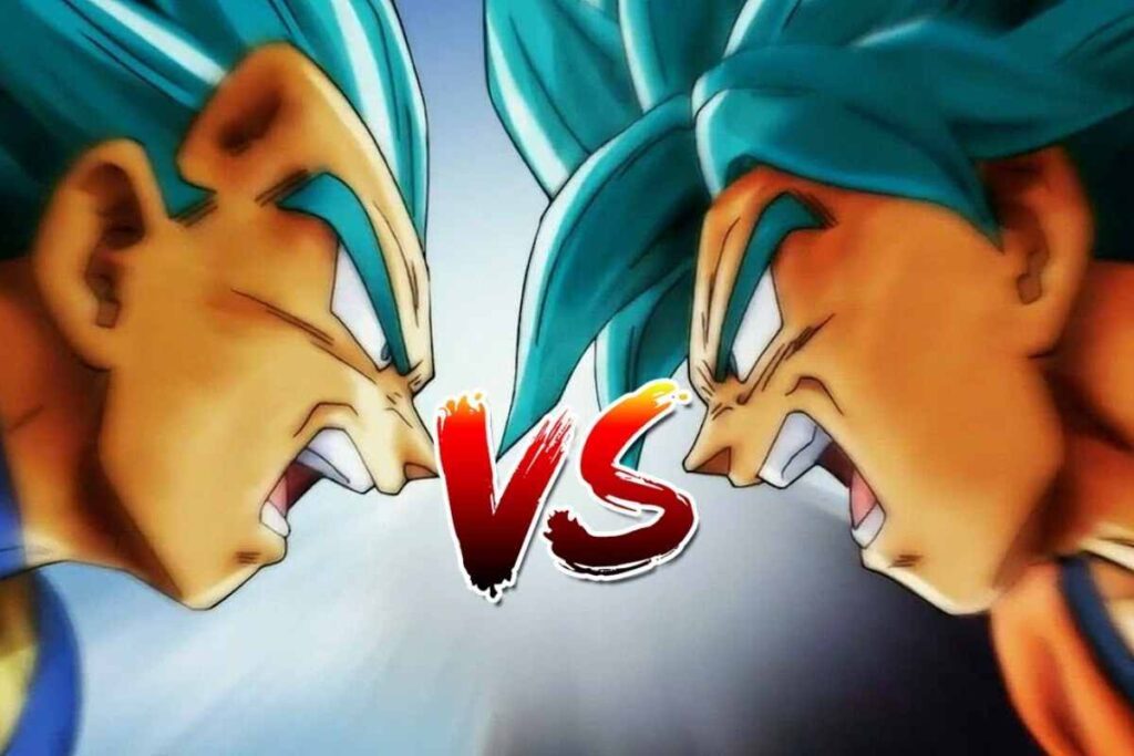 Immagini dello scontro tra Goku e Vegeta